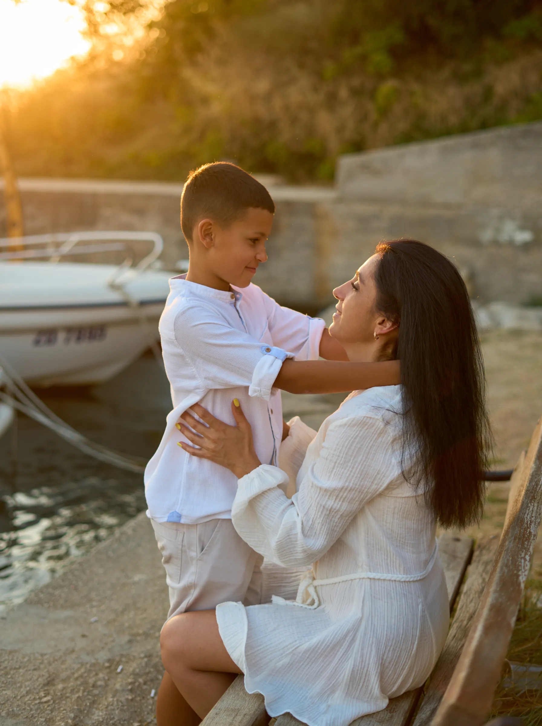 Mother and boy