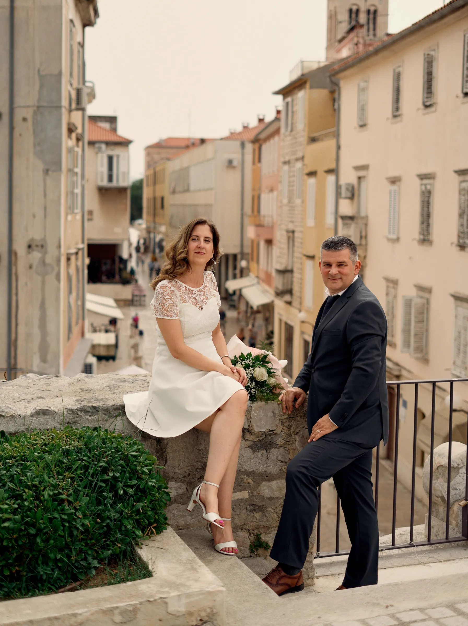 Groom and bride